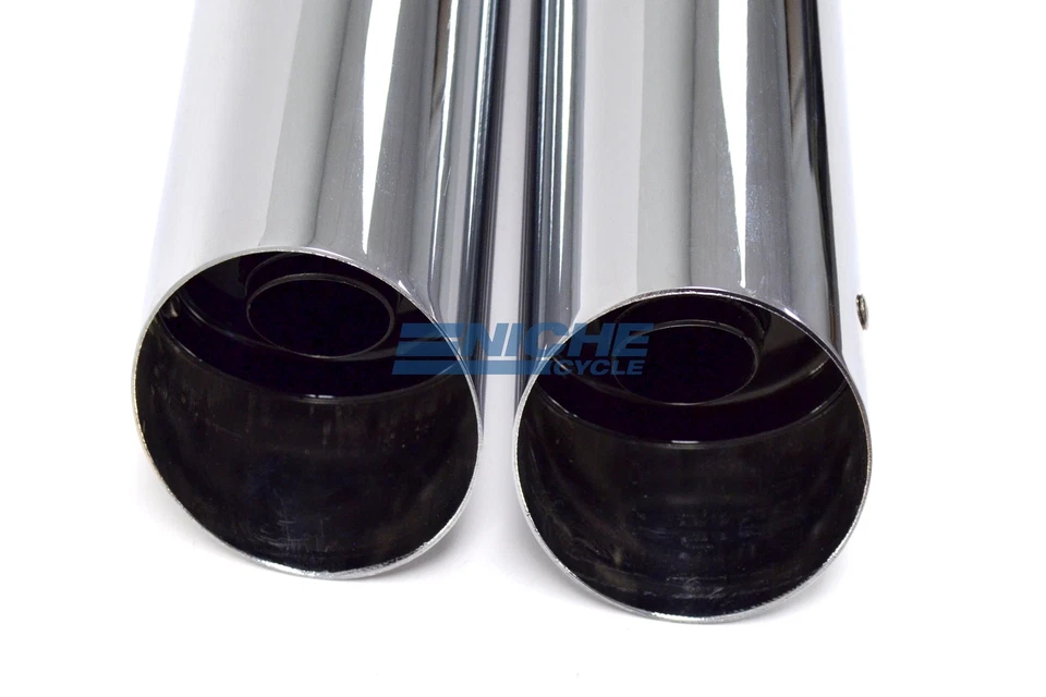 Silenciadores escape moto guzzi 84-99 rendimiento corte corte corte cromo Foto 3 de 4