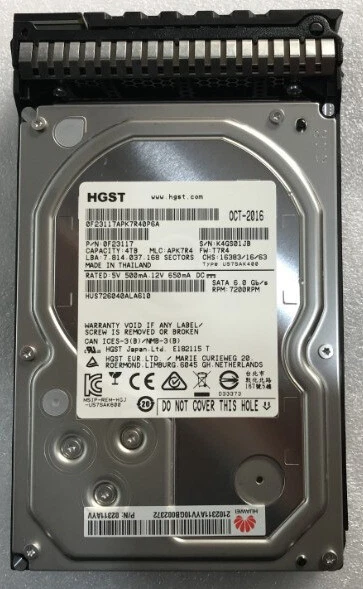 HGST 4TB 7200RPM SATA SATA III 3.5" Hard Drive HUS726040ALA610 HDD - Image 3 of 4