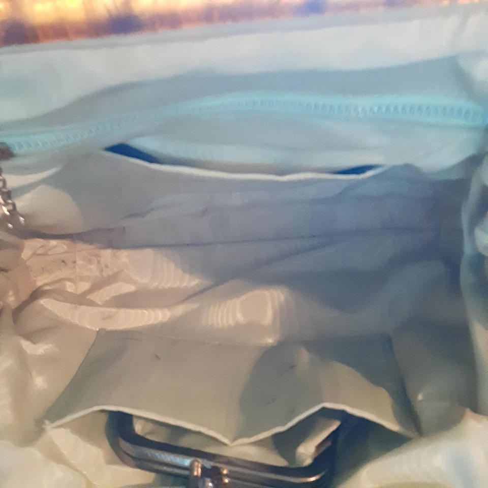 МИЛЫЙ ВИНТАЖНЫЙ 1960-х вышитый клатч сумочка с ручками сад тема - Изображение 3 из 4