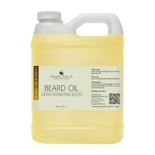 Beard oil natural hair growth conditioning remedy 32 oz unscented blend non-gmo