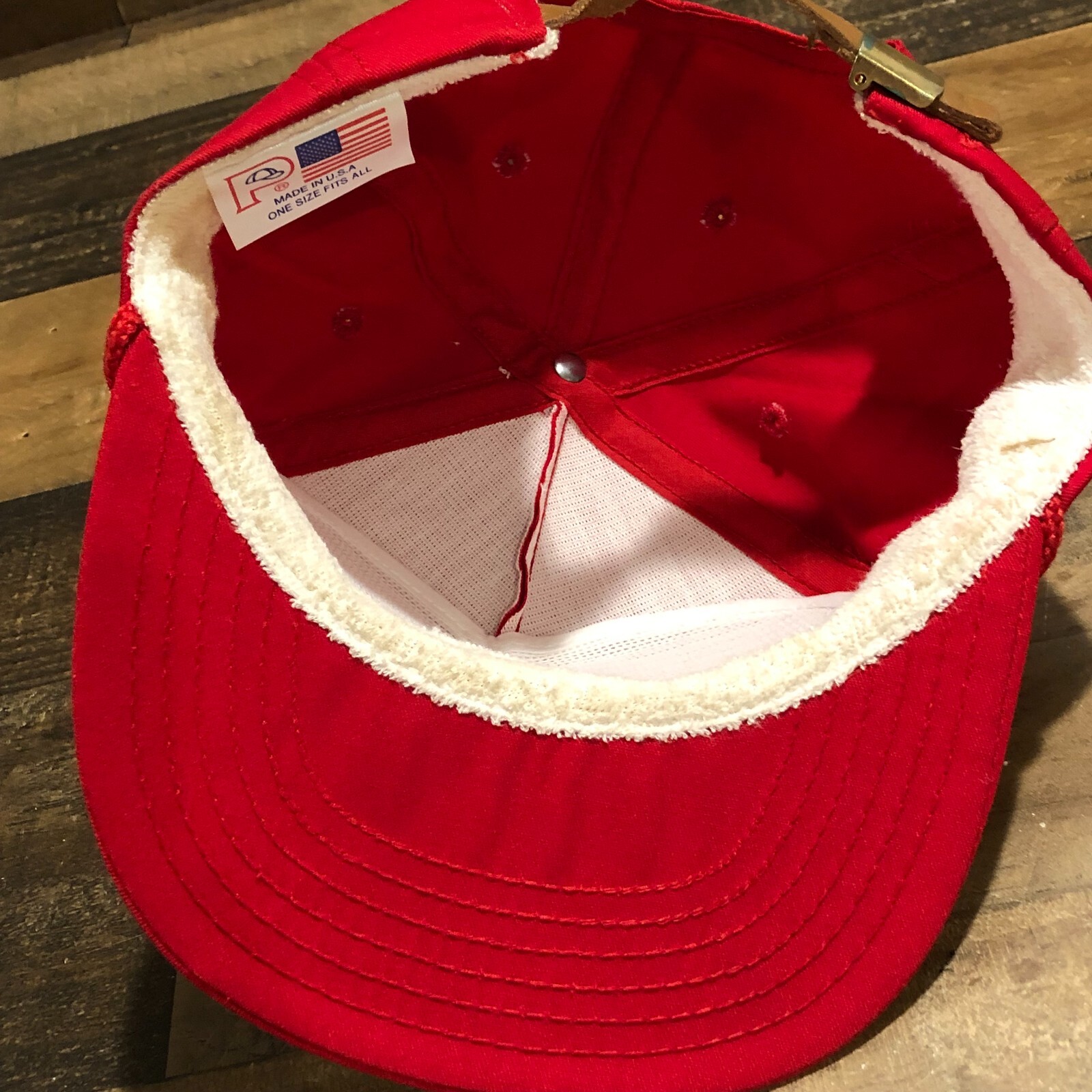 VTG Broad Rack Structures Hat Strapback Baseball … - image 9