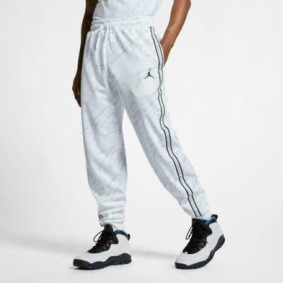 Nike Air Jordan Jumpman Tricot Graphic Pants White AR4462-100 Men's ...