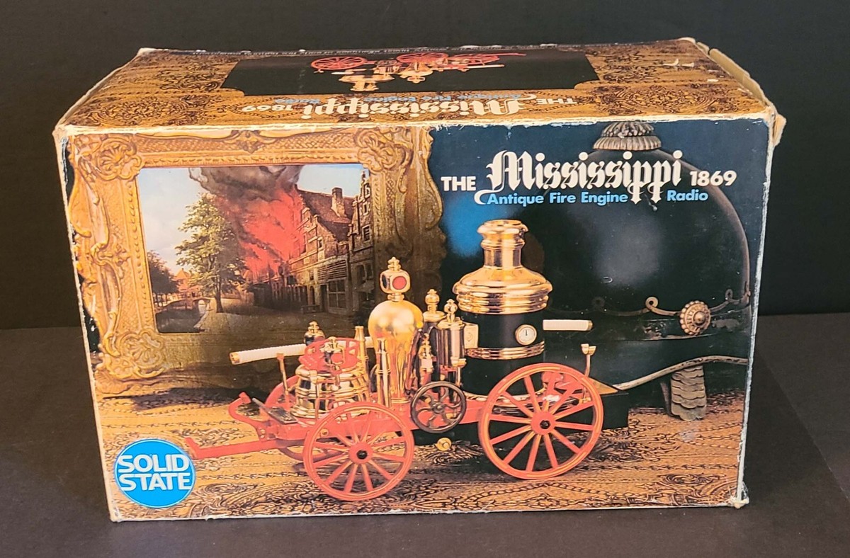 THE MISSISSIPPI 1869 RED STEAM ENGINE FIRE WAGON RADIO WACO