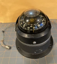 VINTAGE-MARINE AIRGUIDE-COMPASS-ALASKA-FISHING-BOAT-6.25"-LARGE-BASE-WORKS-$OBO$