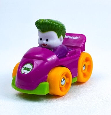 Fisher Price Wheelies Purple Car Joker Batman Mattel Toy 2009