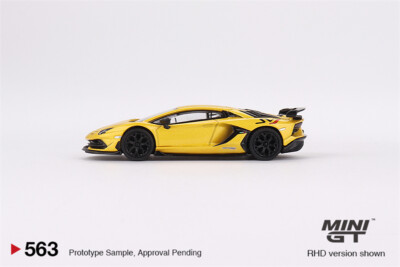 ミニカー MINI GT Lamborghini Aventador SVJ Giallo MINI GT 1:64 Aventador SVJ New Giallo Orion LHD Diecast Model Car