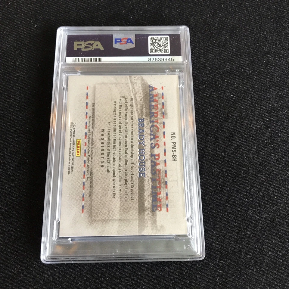2023 Chronicles Brady House America's Pastime Jersey Auto #53/75 PSA 9 MINT - Image 2 of 2