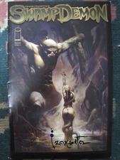 Frank Frazetta's Swamp Demon Signed by Frank Frazetta w/ COA Museum copy