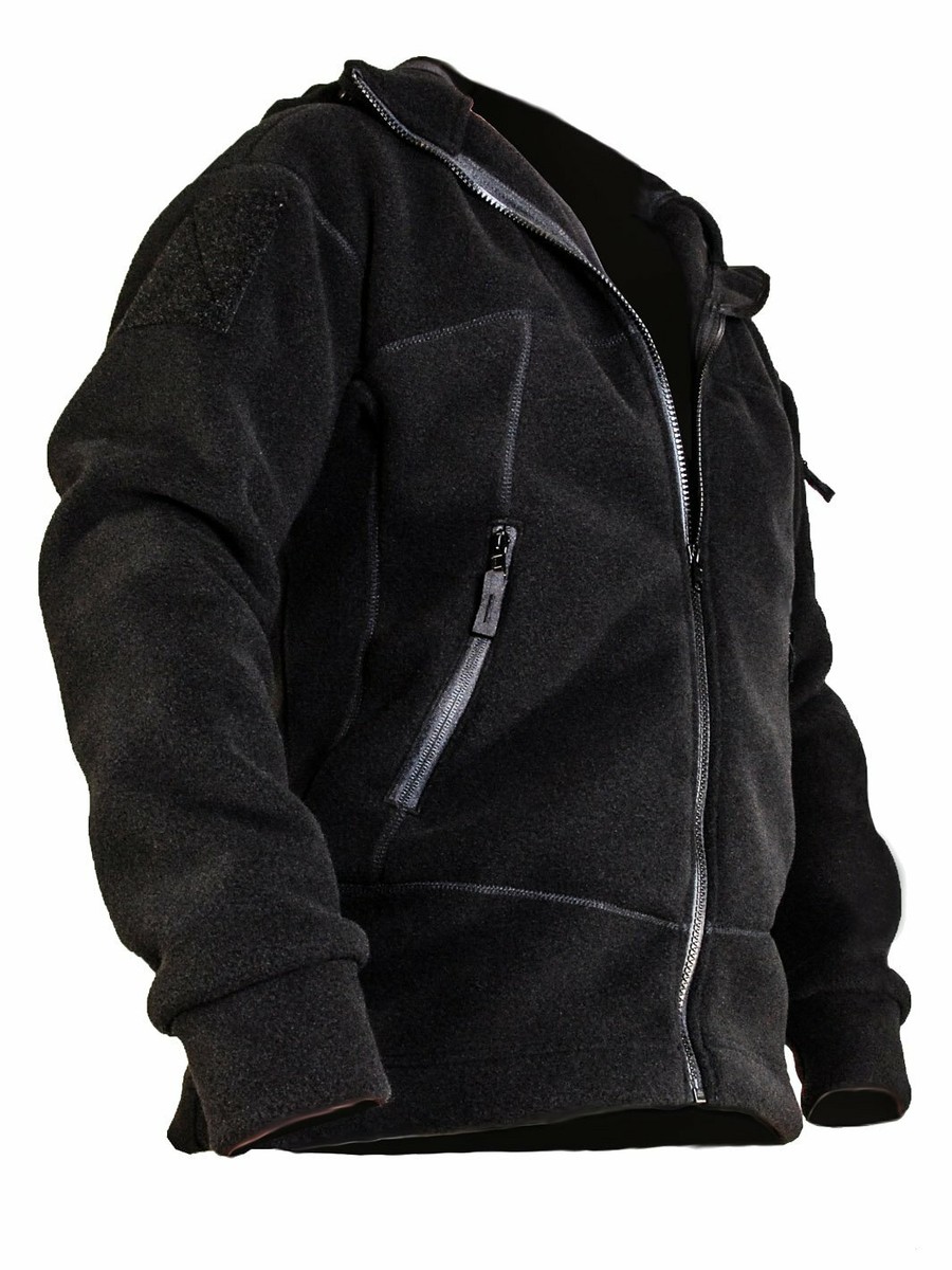 Kitanica Men's Tamarack Fleece Black Full Zip Plush Insulated