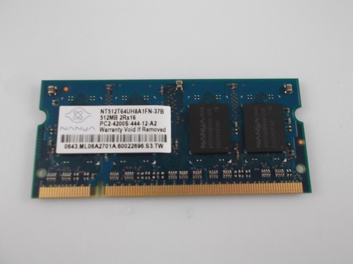 RAM Speicher SO-DIMM 512 MB PC2-4200S NANYA NT512T64UH8A1FN #2