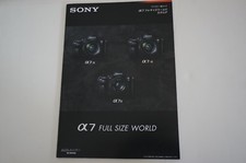 Sony 7 Full Size World Camera Catalog 7s 7 7II 7R ZEISS Lens NOV 2015