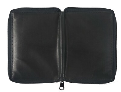 Genuine Leather Zip Around 19 Credit Card Holder Hipster Long Wallet Organizer E - Foto 12