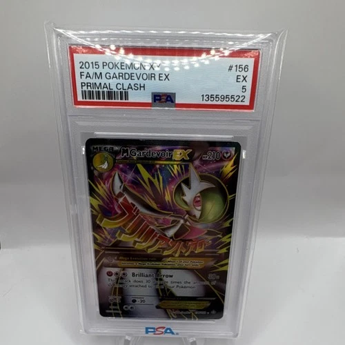 Pokémon M Gardevoir EX 156/160 XY Primal Clash Ultra Rare Full Art Holo PSA 5