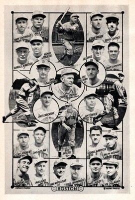 1939 Boston Bees Braves Casey Stengel, Al Lopez Debs Garms Vintage Baseball Page