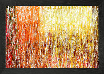 bunte Strichlinien gerahmtes Wandbild Poster Leinwanddruck Bild