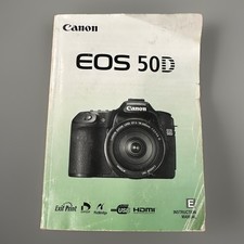 Canon EOS 50D DSLR Camera Instruction Manual / User Guide