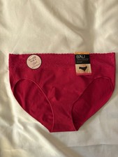 NEW Bali Modern Seamless Lace Trim Hi-Cut Underwear Size Women Large 7 DFMLHC