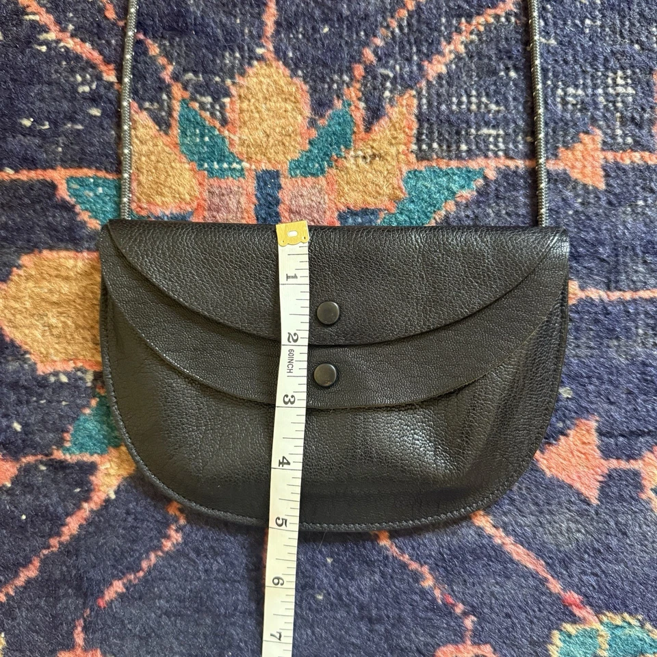 Bolso KAPTAIN SUNSHINE x PORTER de cuero negro media luna a presión - Japón - $350 Foto 4 de 4