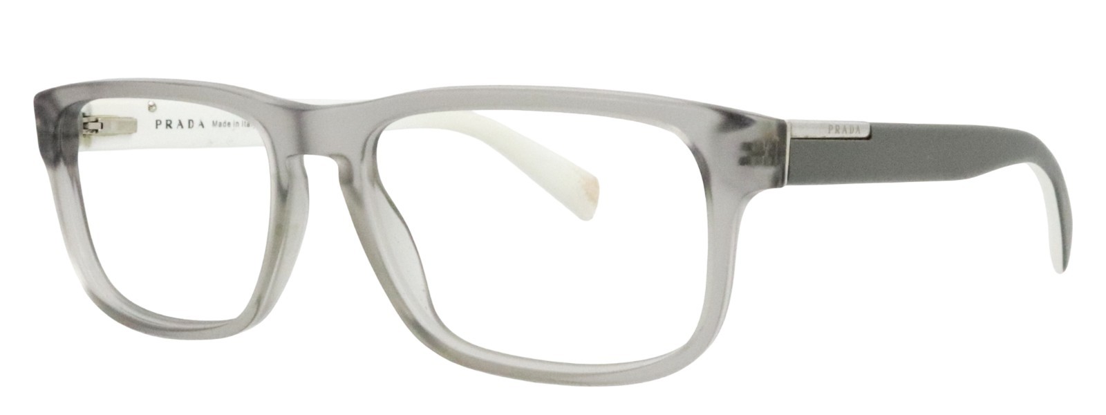 PRADA VPR07P 5AV-1O1 56mm Frosted Smoke Translucent Eyeglasses Frames Italy A thumbnail 7