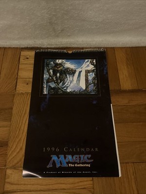 1996年 カレンダー　マジックザギャザリング Magic The Gathering 1996 Calendar Vintage VTG Wizards Of The Coast