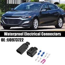 1 Set Horn Connector 2pcs Male and Female Terminals for Audi A6 2019-2020