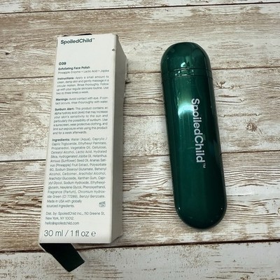 Spoiled Child O39 EXFOLIATING FACE POLISH Pineapple Enzyme + Lactic Acid +Jojoba