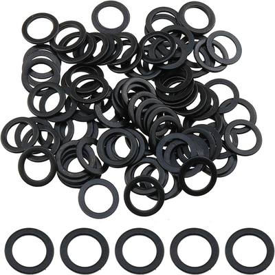 #ad 100PCS Skateboard Speed Washer Truck Axle Washer Ring 8X11X12Mm Black $16.99