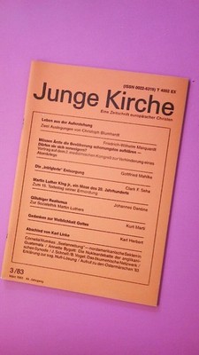 163737 JUNGE KIRCHE 3/83 eine Zeitschrift europäischer Christen