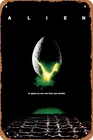 Alien (1979) Movie Poster Vintage Tin Metal Signs Home Décor 8x12 for Cafe Bar M