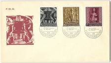 Liechtenstein #350-52 FDC, 1959