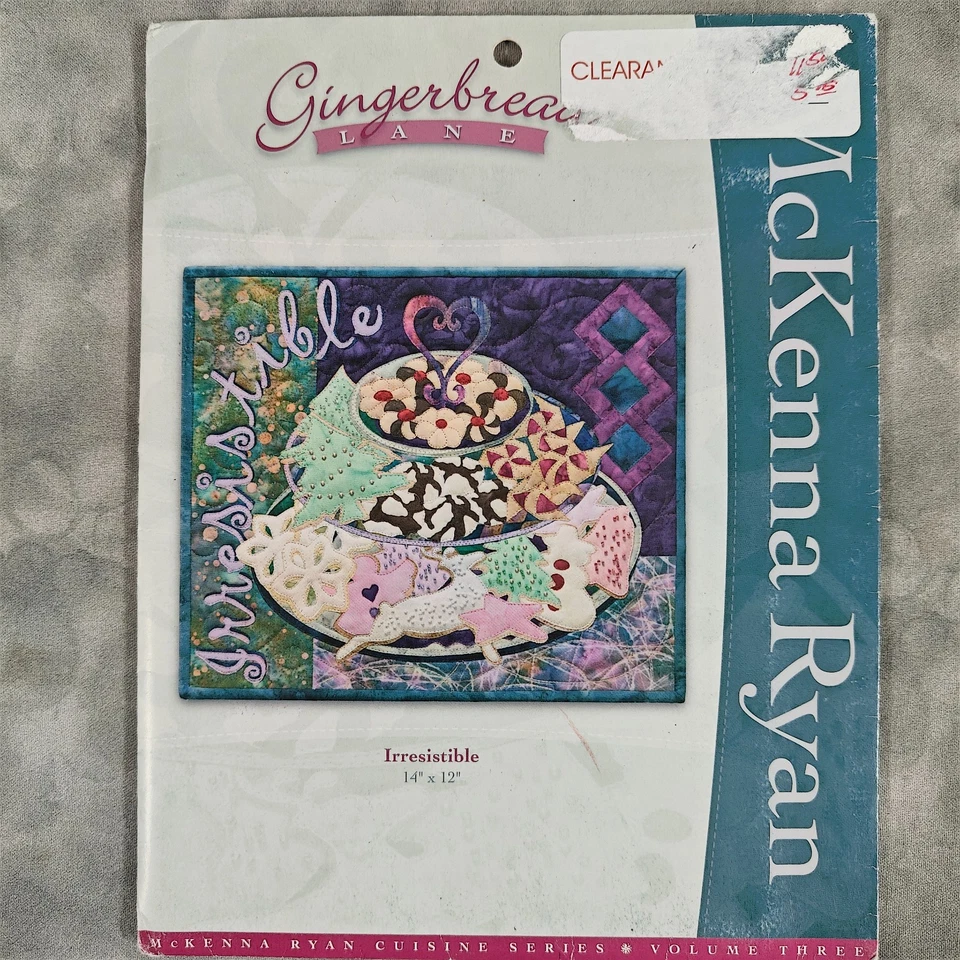 McKenna Ryan Gingerbread Lane IRRESISTIBLE Quilt Pattern 14x12 GLB06 - Image 2 of 3
