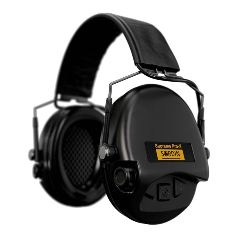 Casque électronique Suprême Pro-X Slim noir réduction sonore et amplification active