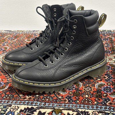  DR MARTEN Santo Schwarz Leder  Padded Collar UK 5 EU 38 Hiking Boots Damen  
