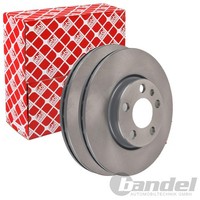 2X Febi Bremsscheiben Ø257,5Mm Vorne Passend FÜR CitroËN Evasion Jumpy Fiat