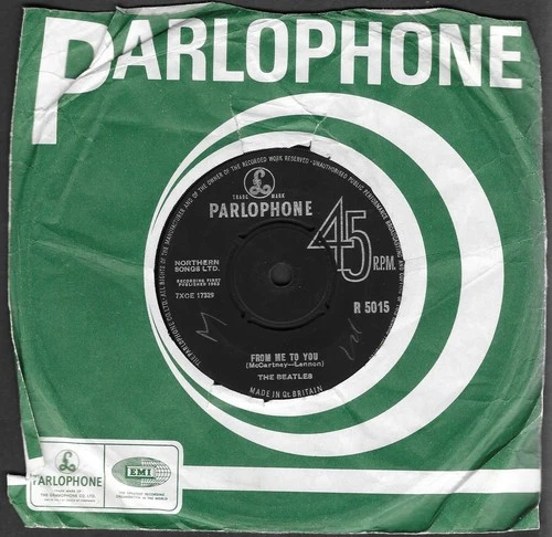 1963  The BEATLES 45 From Me To You/Thank You Girl PARLOPHONE R 5015