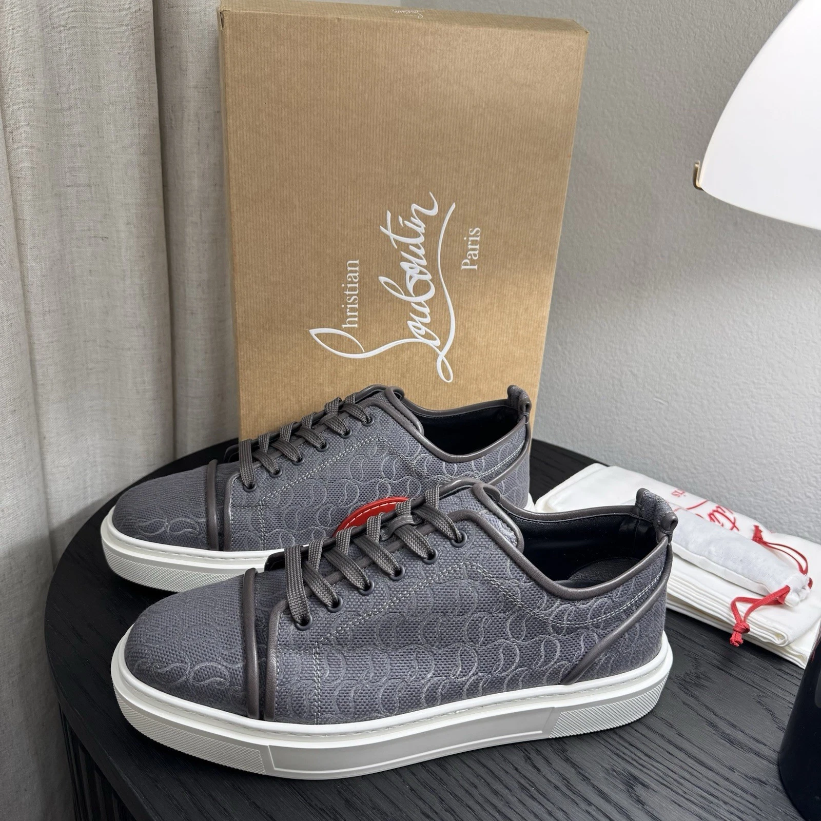 Christian Louboutin — Christian Louboutin Adolon Junior Mono CL Gray 43