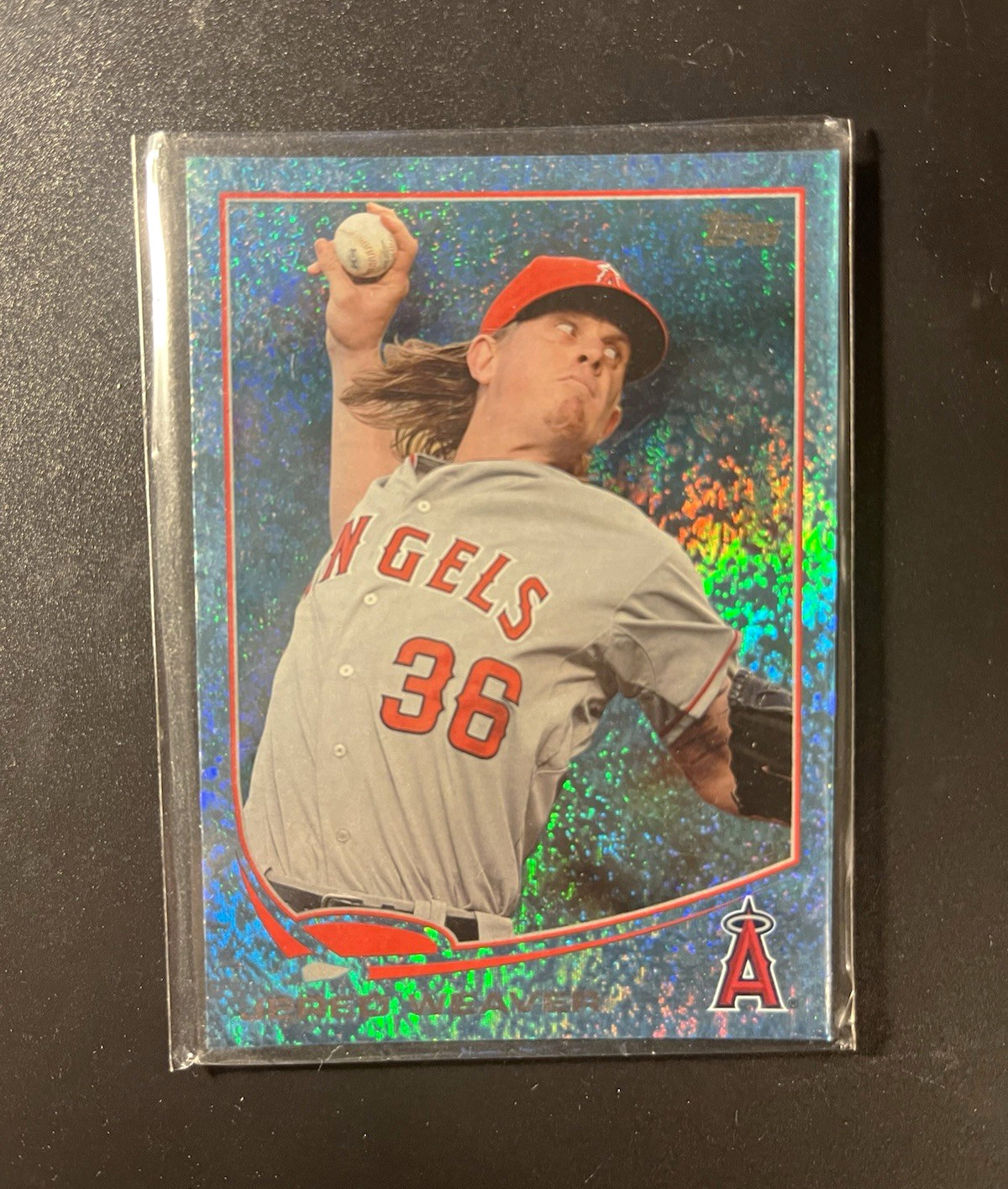 Topps 2013 Topps Chrome Jered Weaver Parallel Serial #/25 #36 Angels