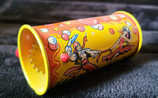 Kirchhof Vintage Noisemaker Clown Circus Horn Plastic Yellow Red
