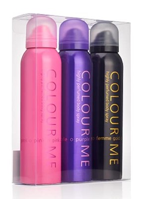 Damen Körperspray 150ml 3er Set Colour Me Milton-Lloyd Duft Spray