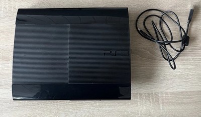 Sony PS3 Super Slim 12gb Konsole CECH-4004A Schwarz Mit Kabel Sehr Gut