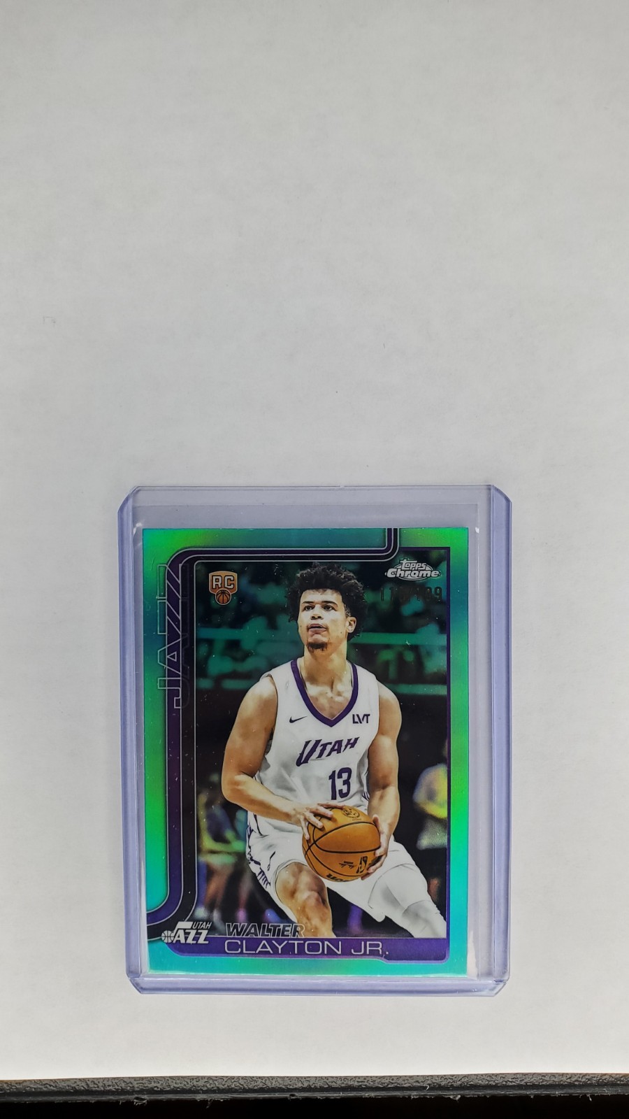 2025-26 Topps Chrome - Walter Clayton Jr. #268 Aqua Refractor /199 (RC)