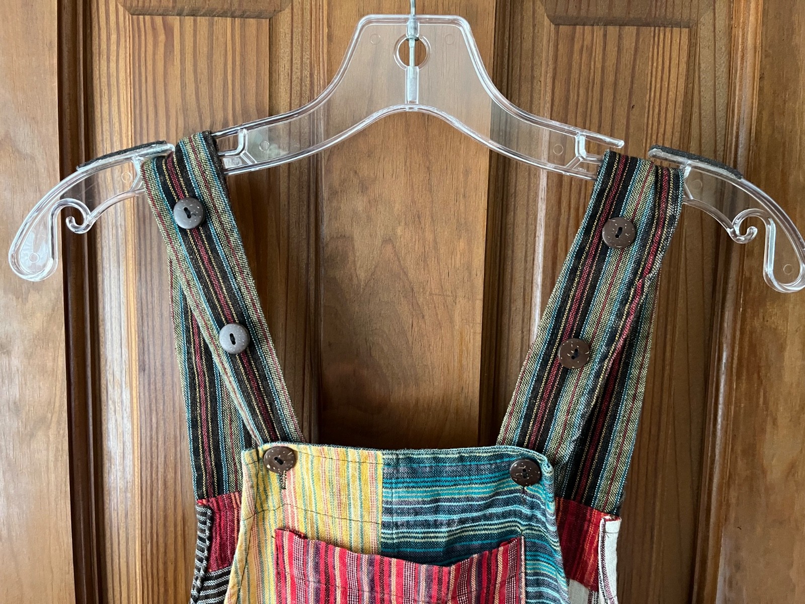 Rising International Patchwork Overalls, Nepal, S… - image 3