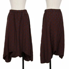 Used Issey Miyake Heart Haat Dotted Sarouel Pants Brown Blue 2Nd Place Ladies