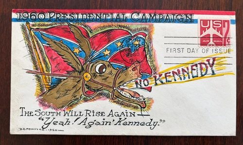 McIntyre Hand Painted Cover 1960 Atlantic City New Jersey FDC No Kennedy