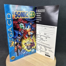 SEGA CD - Sonic CD - Complete/CIB w/ Reg Card - Refurbished, Excellent