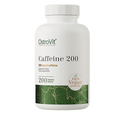 CAFFEINE 200 MG - 200 Tabletten - Steigert Energie, Konzentration und Leistung