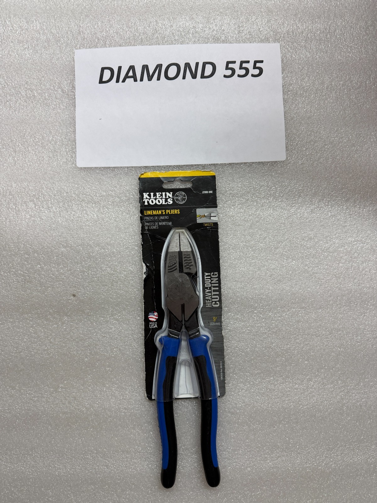 Klein Tools Lineman's Pliers 9-Inch Journeyman Handle J2000-9NE - Brand New…