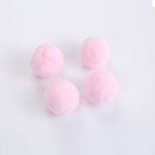 48 Pcs Pet Chasing Toys Multi-colored Cat Fuzzy Balls Supplies Plush