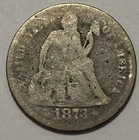 1873 w/Arrows - Seated Liberty Dime - Exact Coin Imaged #SL145