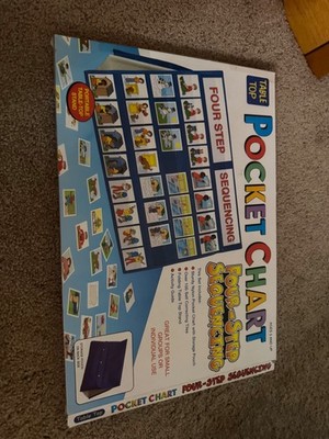 Table Top Pocket Chart Four Step Sequencing for Classroom or Homeschool